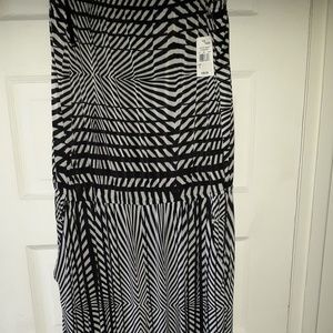 Black and white Mllo Gabrielle Strapless Jumpsuit